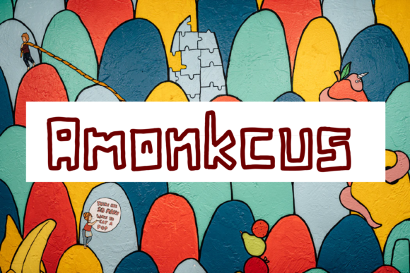 Amonkcus: Integrating a Quirky Display Font into Professional Design Workflows