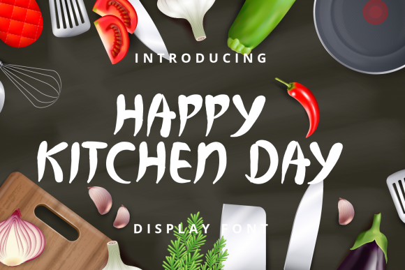 Happy Kitchen Day: Elevating Everyday Design with a Timeless Display Font