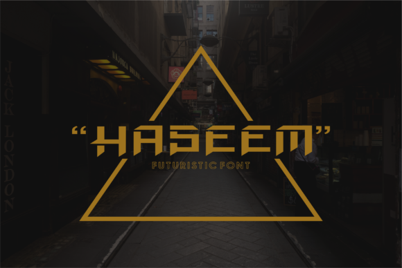 Haseem: The Bold Geometric Font for Futuristic Design