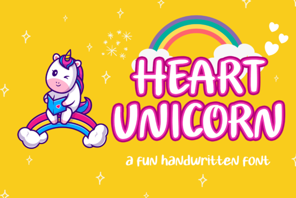 Heart Unicorn: A Playful Display Font for Creative Projects