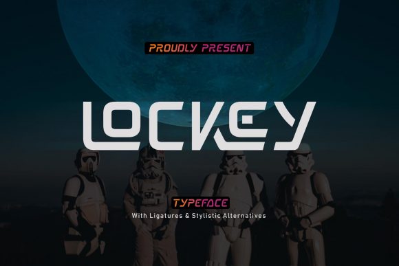 Lockey: The Trendy Display Font for Futuristic Web Design