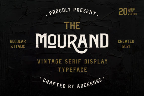 The Mourand: Elevating Visual Identity with Vintage Boldness